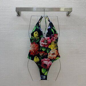 Dolce & Gabbana Rose Floral One Piece Swimsuit